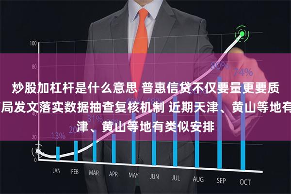 炒股加杠杆是什么意思 普惠信贷不仅要量更要质 贵州监管局发文落实数据抽查复核机制 近期天津、黄山等地有类似安排