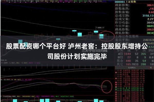 股票配资哪个平台好 泸州老窖：控股股东增持公司股份计划实施完毕