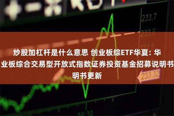 炒股加杠杆是什么意思 创业板综ETF华夏: 华夏创业板综合交易型开放式指数证券投资基金招募说明书更新