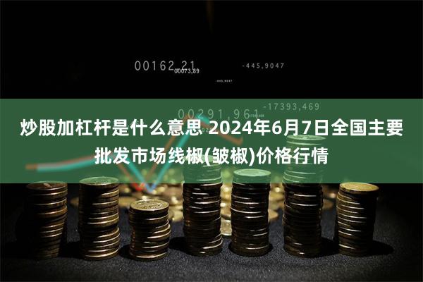 炒股加杠杆是什么意思 2024年6月7日全国主要批发市场线椒(皱椒)价格行情