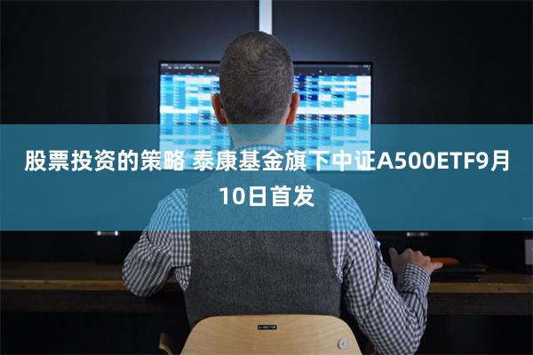 股票投资的策略 泰康基金旗下中证A500ETF9月10日首发