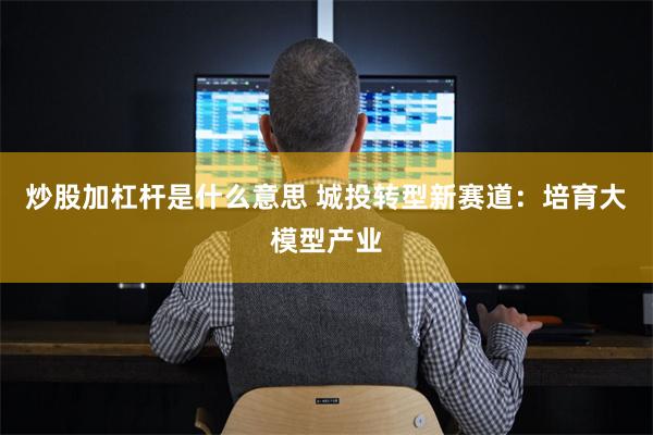 炒股加杠杆是什么意思 城投转型新赛道：培育大模型产业