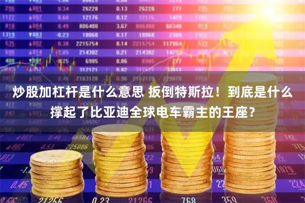 炒股加杠杆是什么意思 扳倒特斯拉！到底是什么撑起了比亚迪全球电车霸主的王座？