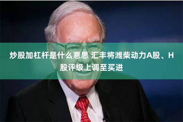 炒股加杠杆是什么意思 汇丰将潍柴动力A股、H股评级上调至买进